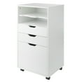 thumbnail image 5 of Winsome Halifax Bins & Drawers Multi-Storage Tall Mobile Cabinet 10719, White Finish, 5 of 18