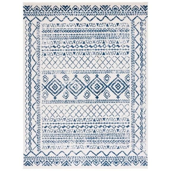 SAFAVIEH Tulum Ronald Oriental Area Rug, Ivory/Navy, 12' x 15'