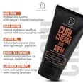 thumbnail image 6 of Controlled Chaos Curl Cream for Men - Hair Styling Cream For Wavy and Curly Hair With Shea Butter, Jojoba Oil, Coconut Oil, add Smoothness, Anti-frizz, Sulfate-Free Curl Cream (5oz), 6 of 6