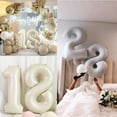 thumbnail image 6 of Number 8 Balloon Giant 40 Inch 8 Number Birthday Balloon for Boys 8 18 28 38 48 68 88 Balloons Number Birthday Decorations for Birthday Wedding Anniversary (Cream white No 8), 6 of 13