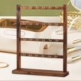 thumbnail image 6 of Segolike Earring Holder Jewelry Organizer with Wood Base Earring Organizer Jewelry Stand for Cabinet, Home Decor Dressing, Table Store 4 Layer, 6 of 8