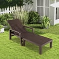 thumbnail image 4 of Costway Patio PP Chaise Longue Inclinable Extérieur Réglable Jardin Café, 4 of 8