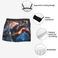 thumbnail image 4 of Fotbe Night Sky Turtle Men’s Total Support Pouch Boxer Briefs, X-Temp Cooling, Moisture-Wicking Underwear, Regular, Long-leg and Trunk-Large, 4 of 6