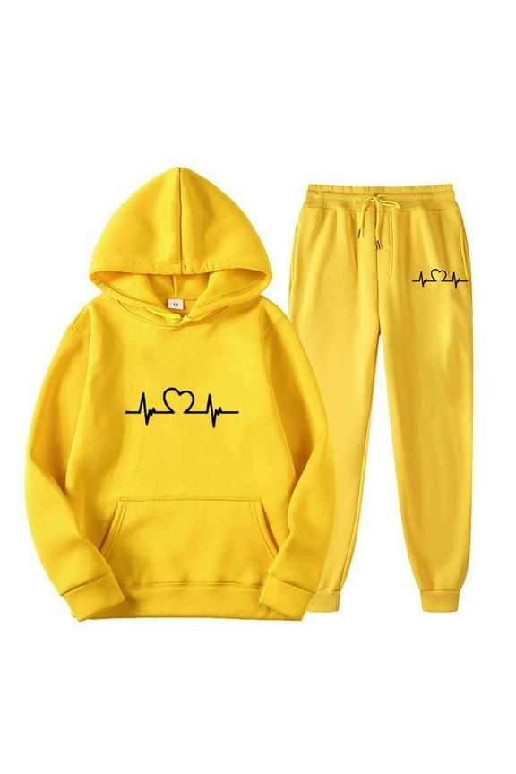 Sweatsuits for Men 2 Piece Outfit Sets Long Sleeve Graphic Pullover Hoodie and Jogger Pants with Pockets