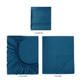 thumbnail image 6 of Mainstays Super Soft High Quality Brushed Microfiber Bed Sheet Set, Twin-XL, Dark Teal, 3 Piece, 6 of 14
