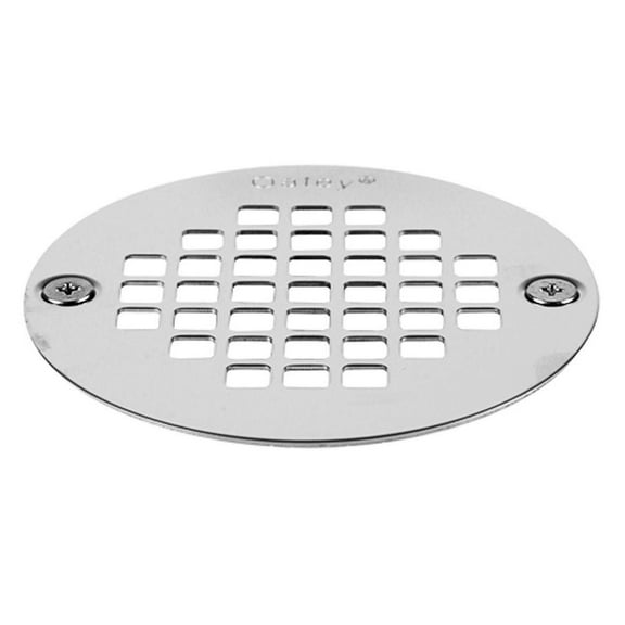 Oatey 4" Shower Drain Strainer with Screw Mount in Stainless Steel - 42358