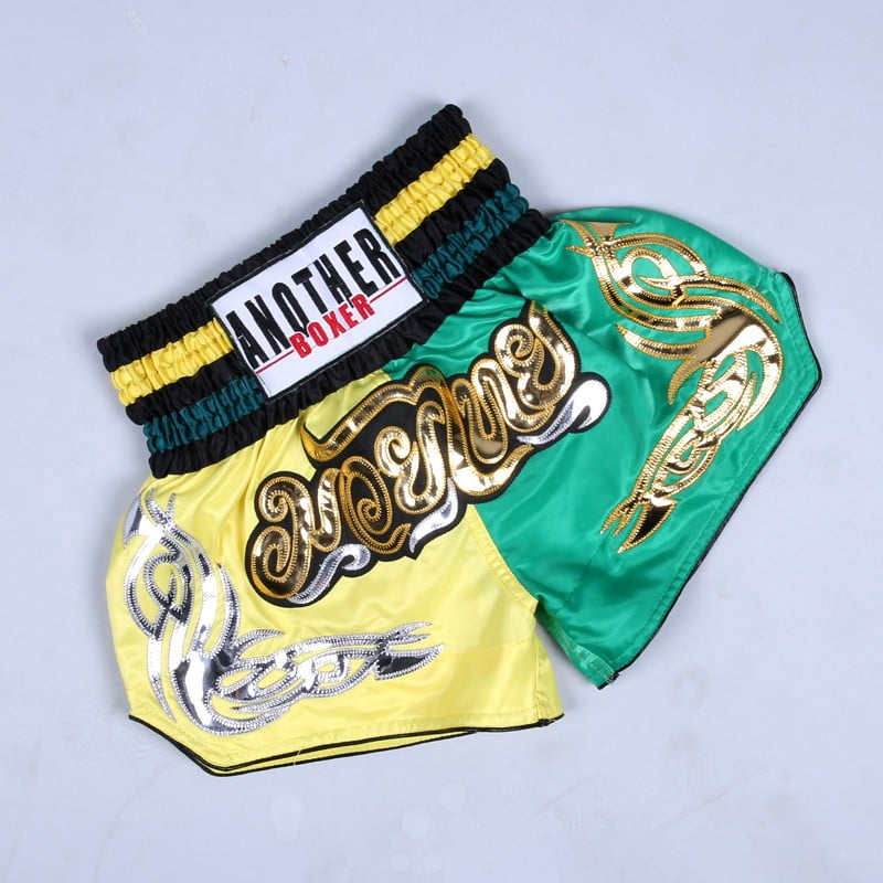 Muay Thai Boxing Shorts Kickboxing Fighting Polyester Sporting Shorts Men Women 