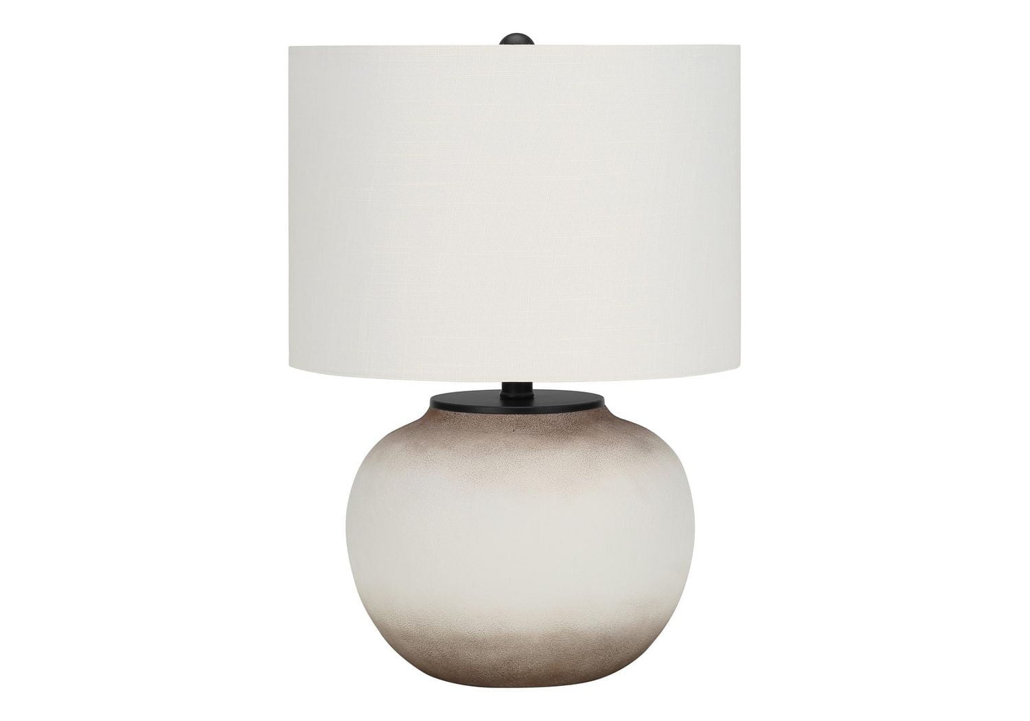 Monarch Specialties Lighting, 21"h, Table Lamp, Cream Ceramic, Ivory / Cream Shade, Modern