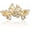 Champagne, variant on Luxury Butterfly Rhinestone Hair Barrette Clip for Women and Girls, Medium Size (Champagne)