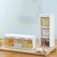 thumbnail image 4 of Spice Rack 3 Grids with Spoon Kitchen Container with Lid, Seasoning Box Kitchen Spice Jar, Seasoning Box, Bottle and Jar, 4 of 4