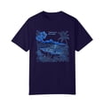 thumbnail image 4 of NAMTYQX Summer Blouses for Women 2025 Printed Plus Size Patterned Baggy Round Neck Trending Short Sleeve Lightweight Cool Womens Tshirts Cotton Loose Fit Navy Size S, 4 of 5