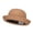 Tan, variant on Big Size Wool Felt Upturn Brim Bowler Hat - Black XL-2XL