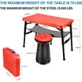 Small Folding Table and Stool Set, Camp Table, Beach Table, Height