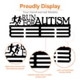 thumbnail image 5 of 1set Fashion Iron Medal Hanger Holder Display Wall Rack 3 Line with Screws Word Run For Autism Sports Themed Pattern 150x400mm, 5 of 6