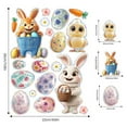 thumbnail image 3 of Pegatinas de pared, pegatinas de Pascua para ventanas, pegatinas para puertas, decoraciones de Pascua, pegatinas de conejo con huevos, calcomanías para Pascua, pegatinas de Pascua para ventanas, decor, 3 of 6