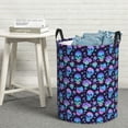 thumbnail image 6 of Sikiie Skull flower funny Print Round Dirty Clothes Basket, Waterproof Standing Foldable Storage Basket, for Laundry Room, Bedroom, Bathroom Storage-Small, 6 of 6