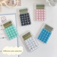 thumbnail image 1 of YAOMOBB Student Calculator Mini Calculator 8 Digits Display Silent Widescreen Students Portable Transparent Electronic Calculator Daily Use, 1 of 6