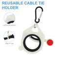 thumbnail image 4 of Tool Kit for Home, Zip Tie Organizer Lightweight Plastic Cable Organizer Holder Reusable Cable Tie Tightener Cable Tie Cable Tie Bracket Tool for Wire Ties Management(Tie Not Included), 4 of 7
