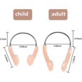thumbnail image 2 of Nose Clip Swimming Competition Protector Nose Clips Swimming Nose Plugs For Adults Kids Using, Beige (12 Pieces), 2 of 5