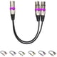 thumbnail image 4 of XLR macho a doble hembra Cable de extensión Micrófono 3 pines Mezclador Amplificador XLR Y Adaptador divisor Cable de audio Inevent EL0175-01, 4 of 7