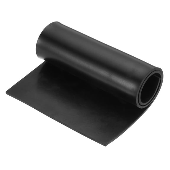 Uxcell Solid Rubber Sheet 3/32" Thick x 4" Wide x 10" Long, Anti-Slip Neoprene Rubber Roofing Material for Gaskets DIY Material, Pads
