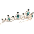 thumbnail image 2 of Tiara de boda Crown Bridal Tossress Diebre diadema diadema Diebre de novia decoración del cabello nupcial, 2 of 4