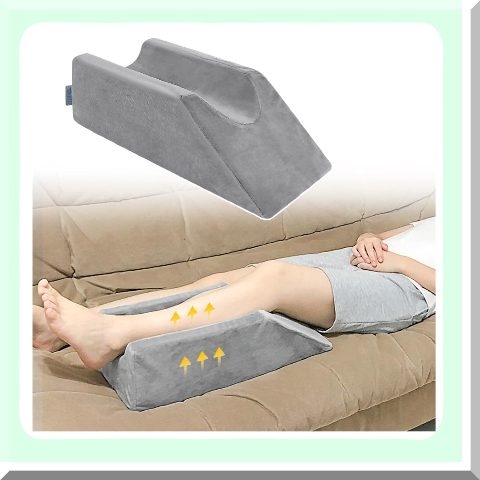 LegEase Recovery Support Pillow Foam Wedge for Leg Elevation Post Surgery Rest. Elevate Position and Support Legs for Comfort Healing. Walmart
