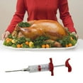 thumbnail image 4 of BBQ Meat Syringe Marinade Injector Poultry Turkey Chicken Flavor Syringe Cooking Sauce Injection Tool Kitchen Accessories, 4 of 7