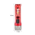 thumbnail image 1 of Mini Llavero Linterna Antorcha con Hebilla USB Recargable Emergencia Rojo Sywqhk Para Estrenar, 1 of 9
