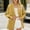 Yellow, variant on Amidoa Beige Women's Coats Blazer Workout Suit Jackets Long Sleeve Lapel Collar Button down Outfits Womens Jackets L