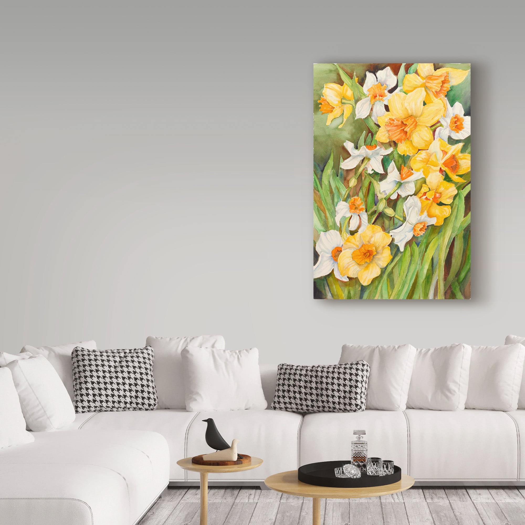 Trademark Fine Art 'Early Spring Flowers' Canvas Art by Joanne Porter