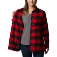 thumbnail image 5 of Columbia Women's Holly Hideaway Flannel Shirt, Red Lily Buffalo Check, XX-Large, 5 of 8