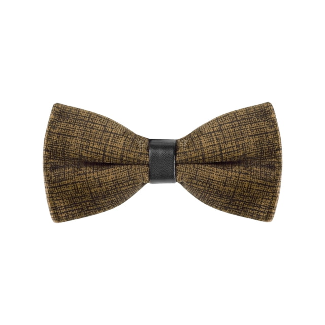 CORBATA DE LAZO AJUSTABLE DE VELVET INSPIRAR CHIC PARA HOMBRES, PRE-ATADA, TAMAÑO ÚNICO, AMARILLO OSCURO, PARA PROM Y BODA