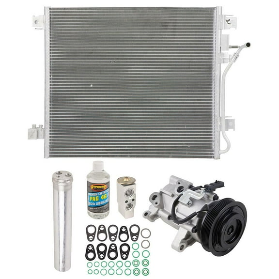 A/C Kit w/ AC Compressor Condenser & Drier For Dodge Nitro 3.7L V6 2007 2008 - BuyAutoParts