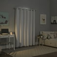 thumbnail image 2 of Sun Zero Harper Bright Vibes 100% Blackout Grommet Curtain Panel, 40"X96", White, 40"X96", White, 2 of 10