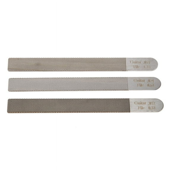 Quaqdae 3Pc/Set Guitar Nut Files Fret Crowning Slot Filing Luthier Repair Tool Kit for Guitar Stringed Instruments