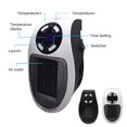 thumbnail image 2 of Electric Heater Fan Plastic Intelligent Timing Heaters Temperature Adjustable Heating Stove Radiator Dormitory Bedroom Bathroom White Remote Control US Plug, 2 of 6