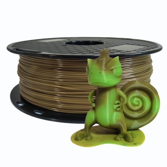 CC3D Changement de Couleur Température Filament PLA Marron à Vert Filament PLA 1,75mm 1KG Filament d'Imprimante 3D 2,2lbs FDM Matériel d'Impression 3D Changement de Couleur