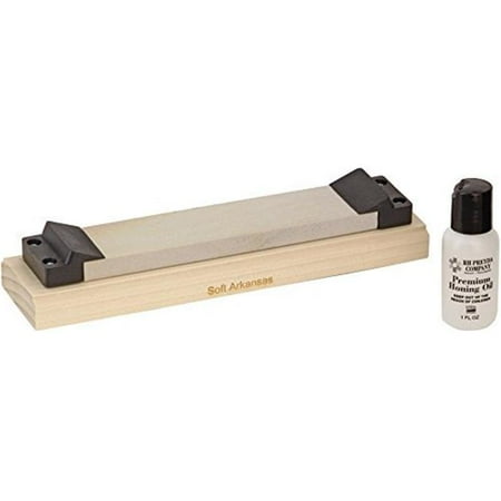

Rh Preyda RHP-30337 2019 Mounted Stone Soft Arkansas with Angle Guides & Oil & Shrink Wrap - 7 x 1.75 x 0.5 in.