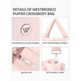 thumbnail image 4 of Bandolera WESTBRONCO Puffer para mujer de nailon con capacidad de 12,5 litros, 4 of 6