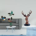 thumbnail image 2 of Estatua De Resina Con Cabeza De Pájaro Y Ciervo De Madera Para Pared, Figura De Animal, Artesanía Para Jardín, Sala De Estudio, Casa De Campo, Mesita De Noche, Escritorio, Decoración Del, 2 of 8