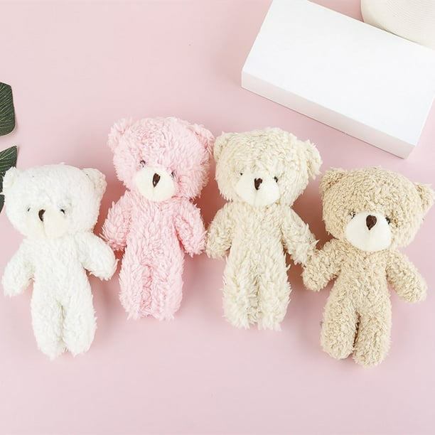 Hot Teddy Bears Brand New Soft Stuffed Plush High Quality Mini 12CM Bear Plush Pendant Children Gifts Christmas Wedding GiftsYellow12cm He Qiyong unisex