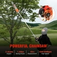 42.7CC 12 inch 2 Stroke Gas Powered Pole Saw Split Shaft Chainsaw