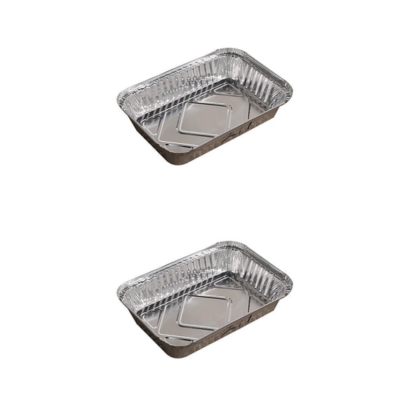 Cateissary 10 Uds. De sartenes de papel de aluminio, suministros de cocina, accesorios para el hogar, contenedor de alimentos, herramientas para 850ml sin tapa 2Conjunto
