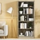 thumbnail image 5 of Yeshouse Estantería de 180 cm de altura, librería de 5 niveles, estantes abiertos de madera con diseño antivuelco, estantería blanca para dormitorio, sala de estar y oficina, 5 of 7