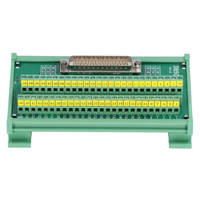Módulo de bloque de terminales Adaptador Módulo de bloque de terminales Placa de terminales hembra de cobre PCB con etiqueta impresa Resistente a la oxidación DC 60V