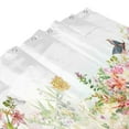 thumbnail image 2 of HVEST Rustic Floral Plant Shower Curtain with Pink Flower and Butterfly Design - Watercolor Wildflower Bathroom Decor, Waterproof Polyester Fabric, Includes 12 Hooks, 60x72 Inches, 2 of 8