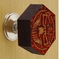 thumbnail image 2 of IBA Indianbeautifulart Boutons Rouges Gravés Boutons de Garde-Robe en Bois Tirette de Tiroir d'Armoire 10 Pcs, 2 of 3