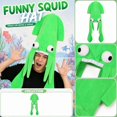 thumbnail image 4 of Novelty Squid Hat Octopus Costume Accessory for Halloween Party Photo Props Festive Decoration, Green, 4 of 5