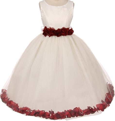 maroon girls dress